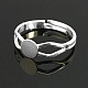 Componenti di anello in ottone X-KK-C3044-6mm-S-1