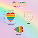 SUNNYCLUE 1 Box 30Pcs Rainbow Heart Enamel Charms LGBT Pride Love is Love Charms for Jewelry Making Charms Rainbow Stripe Love Charm Earring Making Supplies Necklace Bracelet Crafting Accessories ENAM-SC0002-86-2