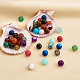 225 pièces 15 perles rondes en agate naturelle de style G-TA0001-36-5