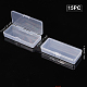Transparente Kunststoffperlenbehälter CON-WH0074-59-2