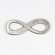 Antique Silver Infinity Alloy Charms Pendants for Jewellery Making X-TIBEP-A18547-AS-LF-2