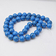 Chapelets de perles en turquoise synthétique TURQ-H038-8mm-XXS22-1