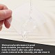 ARRICRAFT 150pcs 3 Style Transparent Acrylic Double-sided Adhesive Stickers FIND-AR0004-26-4
