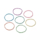 Set di cavigliere elasticizzate con perline di semi di vetro da 7 pz 7 colori per donna AJEW-AN00528-1