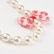 Imitation perle acrylique perles enfants colliers NJEW-JN01582-3