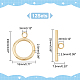 UNICRAFTALE 12Sets Stainless Steel Toggle Clasps 25mm Round IQ Toggle Clasps T-bar Closure Clasps Golden Neckalce Toggle Clasps Round Ring Jewelry Connectors End Clasps STAS-UN0050-81-4