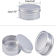 BENECREAT 5 Pcs 250ml Aluminum Tin Jars CON-BC0004-26P-250ml-3