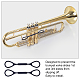 Corda di fissaggio in silicone per strumento musicale AJEW-WH0291-17-6