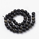 Natural Golden Sheen Obsidian Beads Strands G-Q462-104-8mm-2