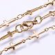 304 Stainless Steel Chain Necklaces STAS-P164-01G-2