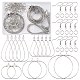 Kit de fabrication de boucles d'oreilles enroulées de fil de bricolage DIY-FS0005-09-3