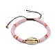 Bracelets de perles de tresse de fil de nylon BJEW-JB04554-M-3