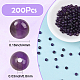 200 pz perline di ametista naturale&nbsp;G-SP0001-22A-2