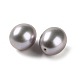 Perle di perle d'acqua dolce coltivate naturali tinte PEAR-E020-44-2
