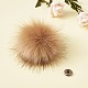 Pom pom moelleux couture boutons-pression accessoires SNAP-TA0001-01B-12