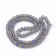 Electroplate Glass Beads Strands EGLA-S141-6mm-03C-2