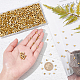 Nbeads alrededor de 2000 pieza de cuentas de semillas de cubo dorado SEED-NB0001-84-3