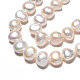 Fili di perle di perle d'acqua dolce coltivate naturali X-PEAR-N014-08A-4