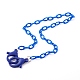 3pcs 3 colores personalizados collares de cadena de cable de plástico abs NJEW-JN03484-02-2