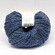 手編みの糸  バラ色の雲の糸  FSアルパカと  柔らかいウール  人工ウールとポリエステル  スチールブルー  2mm  約50グラム/ロール  10のロール/袋 YCOR-R007-011-2