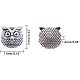NBEADS 20 Pcs Owl Head Loose Spacer Alloy Beads PALLOY-NB0001-18-2