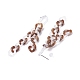 Boucles d'oreilles pendantes à pampilles en chaîne gourmette en acrylique pour femmes EJEW-JE04767-06-5