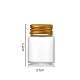 Bottiglie di vetro trasparente contenitori di perline CON-WH0085-76B-02-1