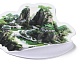 50Pcs Mini 3D Landscape PVC Self Adhesive Cartoon Stickers STIC-B001-18-5
