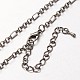 Iron Figaro Chain Necklace Making MAK-J004-01B-1