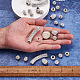 Cheriswelry手作りポリマー粘土ラインストーンビーズ  大きな穴バレルビーズ  プラチナトーン真鍮シングルコア付き  混合図形  クリスタル  100個/箱 RB-CW0001-02-4