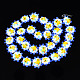 Handgemachte Glasperlen Stränge holprige LAMP-N021-036G-3