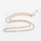 Iron Round Link Chain Necklace Making MAK-J004-16LG-1