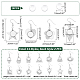 14 Paar 14 Stile Glas-Ohrringe mit leerer Kuppel EJEW-AB00021-3