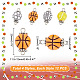 Ahadermaker 48 шт. 4 вида акриловых шариковых коннекторов FIND-GA0002-63-2