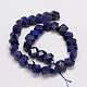 Lapis lazuli naturelles teints polyèdre brins de perles G-M239-57A-2