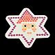 Motif de vieux hexangular étoiles bricolage perles fondantesensembles de perles à repasser: perles à repasser DIY-R040-24-3