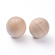 （訳あり商品）  天然木製丸玉  DIY装飾木工ボール  未完成の木製の球  穴なし/ドリルなし  染色されていない  アンティークホワイト  24mm WOOD-XCP0006-25mm-1