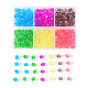 Transparent Acrylic Beads TACR-YW0001-6MM-02-4
