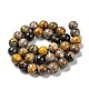Brins de perles de jaspe bourdon naturel G-F691-02D-4