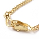 Bracelet à maillons léopard en zircone cubique chaînes gourmettes en laiton pour femmes BJEW-G664-01G-05-3