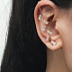 Laiton strass manchette boucles d'oreilles&nbsp;WGB6093-14-1