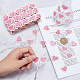 GORGECRAFT 5 Yards 23mm Pink Heart Lace Trim Heart-Shaped Embroidered Woven Ribbon White Edging Trimmings Applique for DIY Sewing Crafts Clothing Curtain Hat Bags Embellishments for Valentine's Day OCOR-GF0001-91C-3
