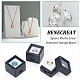 BENECREAT 36 Pack Gemstone Display Box Acrylic Diamond Display Case Black Jewelry Box with Clear Lids CON-WH0095-49C-6