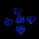 Placage uv perles acryliques transparentes lumineuses OACR-C001-05-6