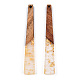 Grandi pendenti in resina traslucida e legno di noce RESI-TAC0017-46-A01-2