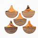Colgantes de resina y madera de nogal RESI-S389-046A-A01-1