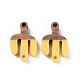 Conectores de eslabones de resina opaca y madera de nogal RESI-T035-41-2