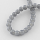 Chapelets de perles en verre imitation jade X-DGLA-S076-6mm-30-2