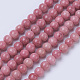 Chapelets de perles en rhodonite naturelle G-F567-4mm-1