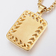 304 Stainless Steel Pendant Necklaces NJEW-G308-04G-2